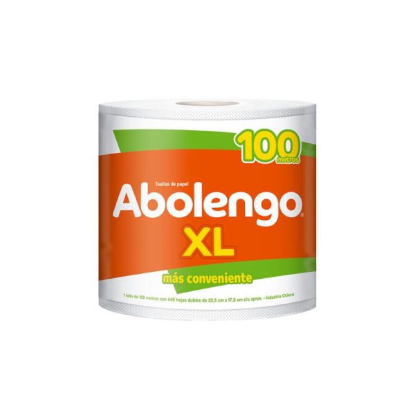 Toalla papel doble hoja abolengo XL 100 mts.