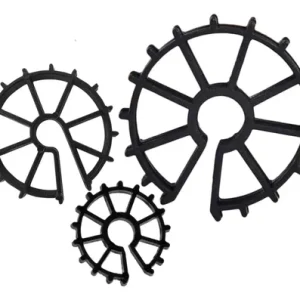 Separador moldaje tipo rueda 20 mm ( bolsa 1000 unidades)